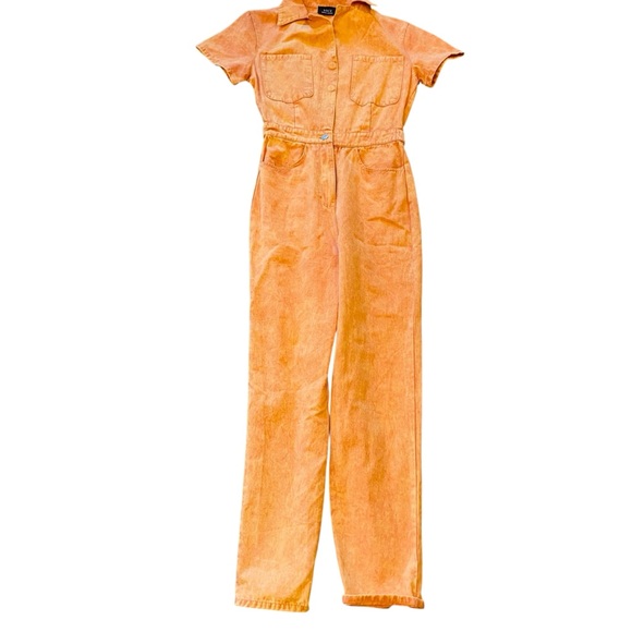 Vici Cotton Orange Jumpsuit Utility - Picture 7 of 13
